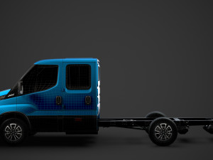 iveco daily crew cab l3 chassis 2020 3D Model
