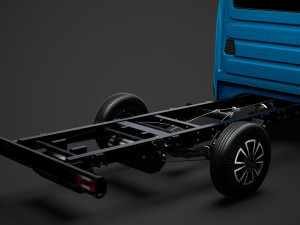 iveco daily crew cab l3 chassis 2020 3D Model