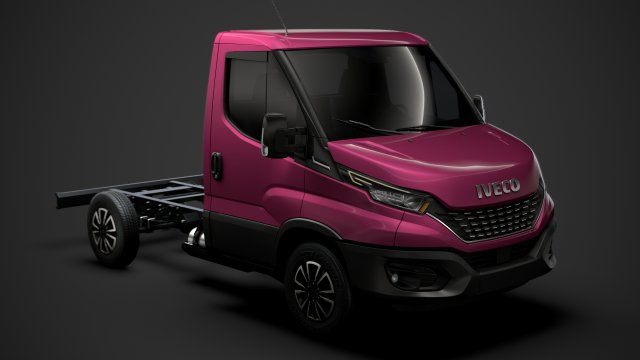 iveco daily single cab l1 chassis 2020 3D मॉडल .c4d .max .obj .3ds .fbx .stl .blend 