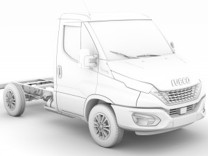 iveco daily single cab l1 chassis 2020 3D मॉडल