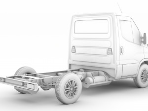 iveco daily single cab l1 chassis 2020 3D मॉडल
