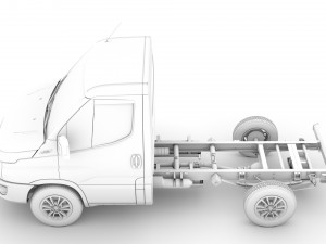 iveco daily single cab l1 chassis 2020 3D मॉडल