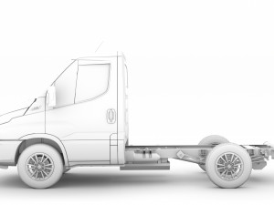 iveco daily single cab l1 chassis 2020 3D मॉडल