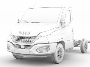 iveco daily single cab l1 chassis 2020 3D मॉडल
