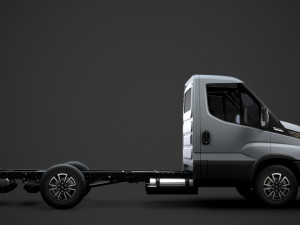 iveco daily single cab l2 chassis 2020 3D 模型