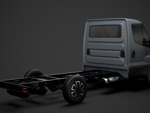 iveco daily single cab l2 chassis 2020 3D 模型