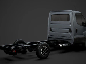 iveco daily single cab l2 chassis 2020 3D Model