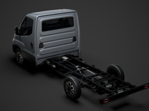 iveco daily single cab l2 chassis 2020 3D 模型