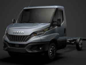 iveco daily single cab l2 chassis 2020 3D 模型