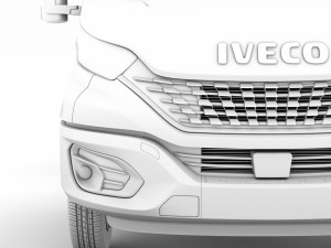 iveco daily single cab l2 chassis 2020 3D 模型