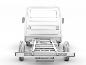 iveco daily single cab l2 chassis 2020 3D 模型