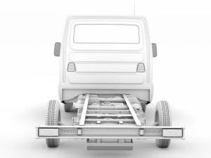iveco daily single cab l2 chassis 2020 3D Model