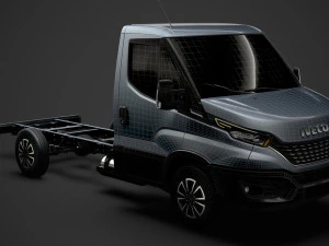 iveco daily single cab l2 chassis 2020 3D Model