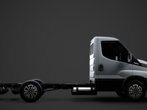 iveco daily single cab l2 chassis 2020 3D 模型