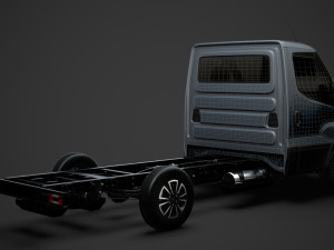 iveco daily single cab l2 chassis 2020 3D 模型