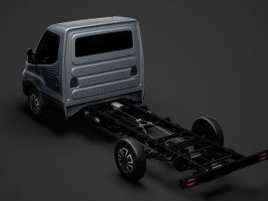 iveco daily single cab l2 chassis 2020 3D 模型