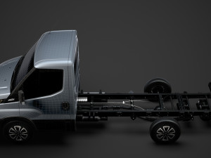 iveco daily single cab l2 chassis 2020 3D 模型