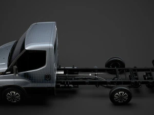 iveco daily single cab l2 chassis 2020 3D Model