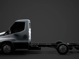 iveco daily single cab l2 chassis 2020 3D Model