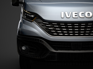 iveco daily single cab l2 chassis 2020 3D 模型