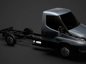 iveco daily single cab l2 chassis 2020 3D Model