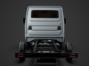 iveco daily single cab l2 chassis 2020 3D 模型