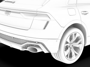 audi rs q8 2020 Modello 3D