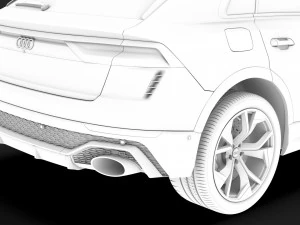 audi rs q8 2020 Modello 3D