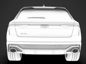 audi rs q8 2020 Modello 3D