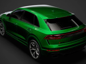 audi rs q8 2020 Modello 3D