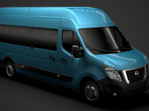 nissan nv 400 l4h3 minibus 2020 3D Model