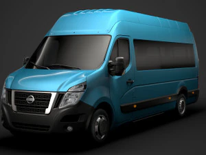 nissan nv 400 l4h3 minibus 2020 3D Model