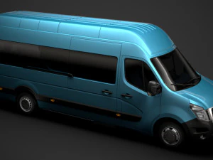 nissan nv 400 l4h3 minibus 2020 3D Model