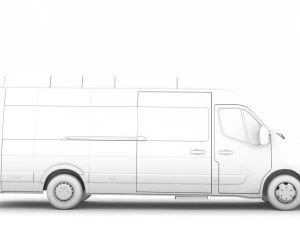 nissan nv 400 l4h3 minibus 2020 3D Model