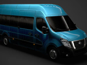 nissan nv 400 l4h3 minibus 2020 3D Model