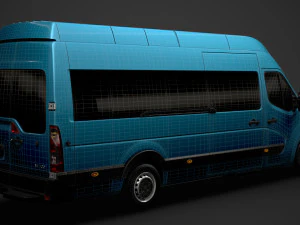 nissan nv 400 l4h3 minibus 2020 3D Model