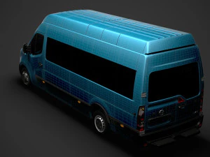 nissan nv 400 l4h3 minibus 2020 3D Model