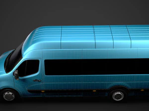 nissan nv 400 l4h3 minibus 2020 3D Model