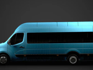 nissan nv 400 l4h3 minibus 2020 3D Model