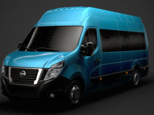 nissan nv 400 l4h3 minibus 2020 3D Model