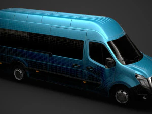nissan nv 400 l4h3 minibus 2020 3D Model