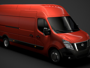 nissan nv 400 l4h3 van 2020 3D Model