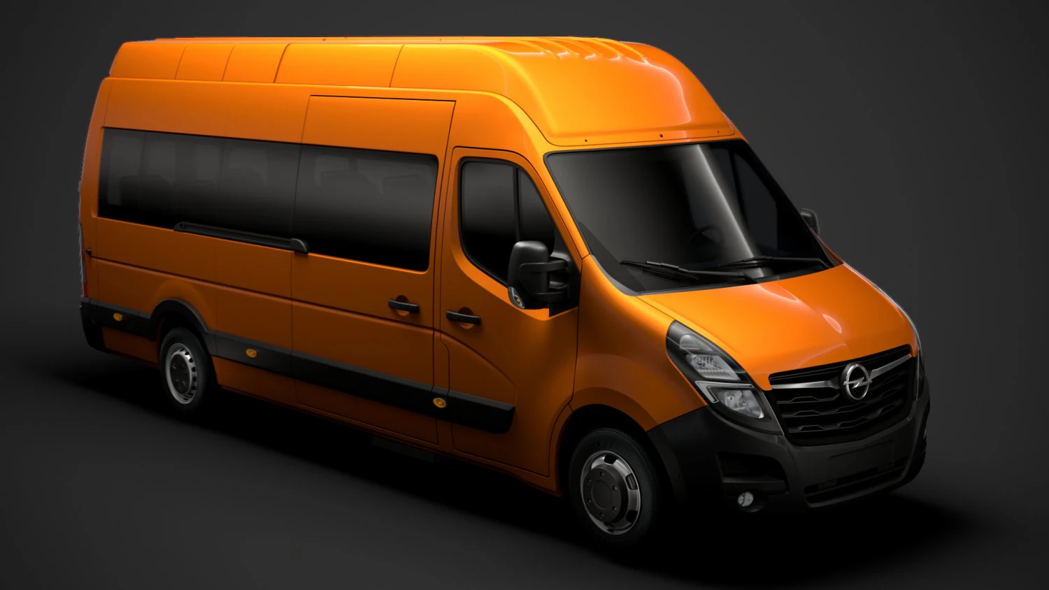 opel movano l4h3 minibus 2020 3D Model .c4d .max .obj .3ds .fbx .stl .blend