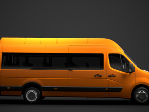 opel movano l4h3 minibus 2020 Modelo 3D
