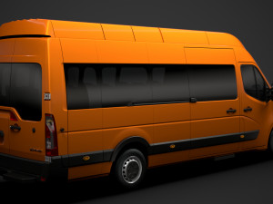 opel movano l4h3 minibus 2020 Modelo 3D