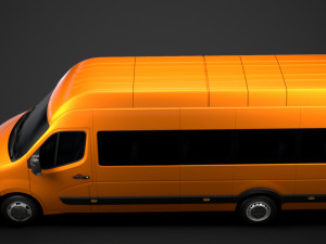 opel movano l4h3 minibus 2020 Modelo 3D