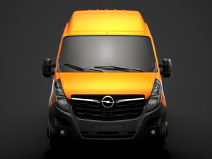 opel movano l4h3 minibus 2020 3D Model