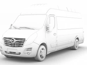 opel movano l4h3 minibus 2020 3D Model