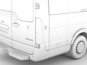 opel movano l4h3 minibus 2020 3D Model