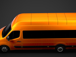 opel movano l4h3 minibus 2020 Modelo 3D